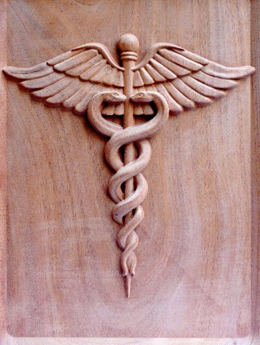 Wall Mounted Caduceus