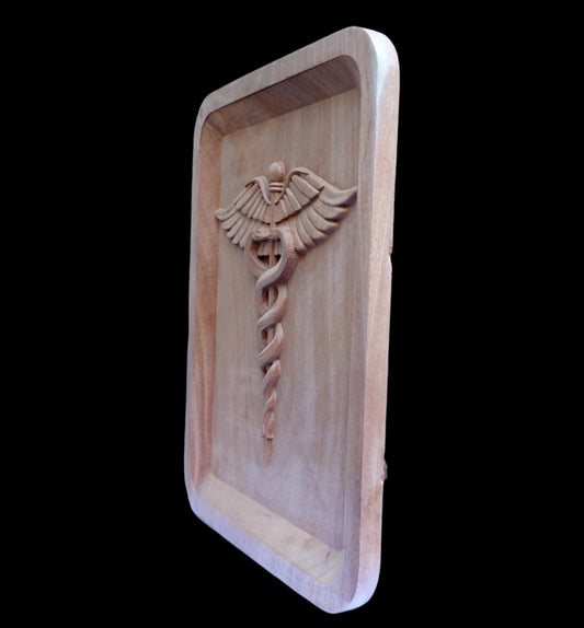 Wall Mounted Caduceus
